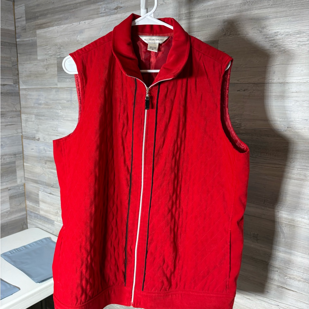 Allison Daley Vibrant Red Vest 536